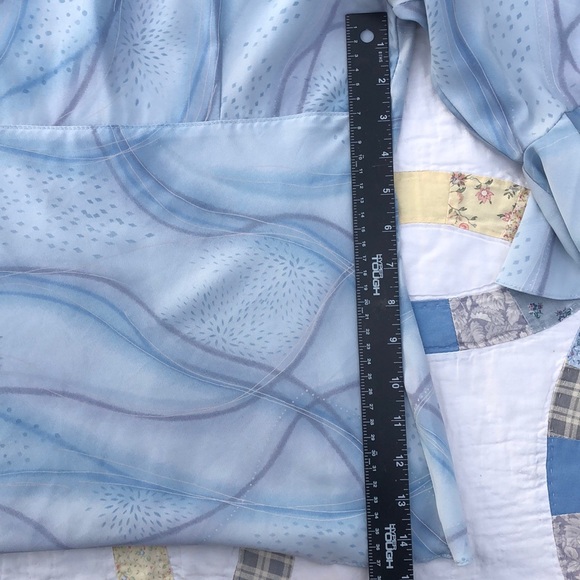 Y2K Vintage 90βs Babydoll Bell Sleeve Blouse square Neck retro top - Picture 5 of 7